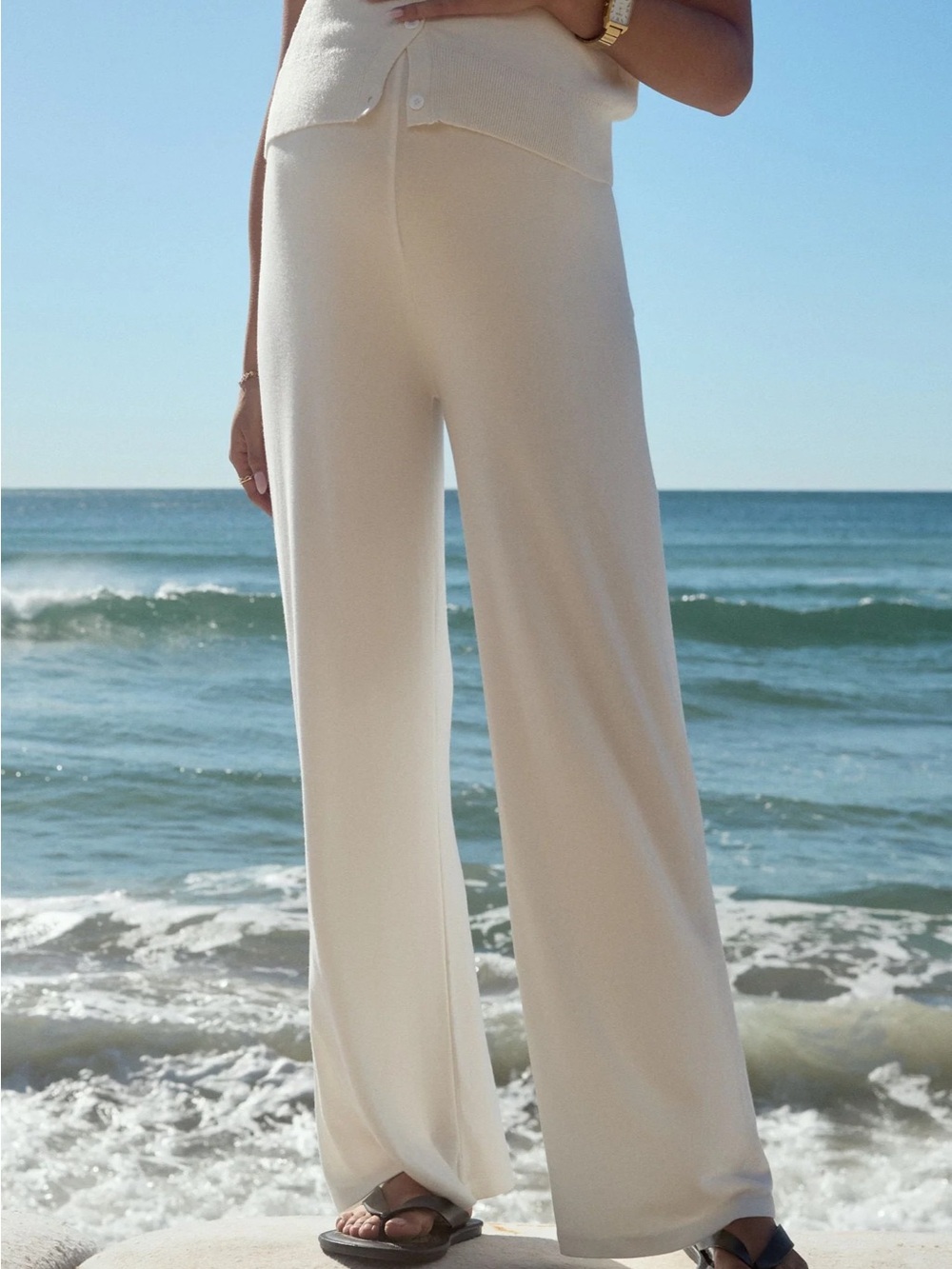 NWT Legoe Heritage Relaxed Pant Ivory